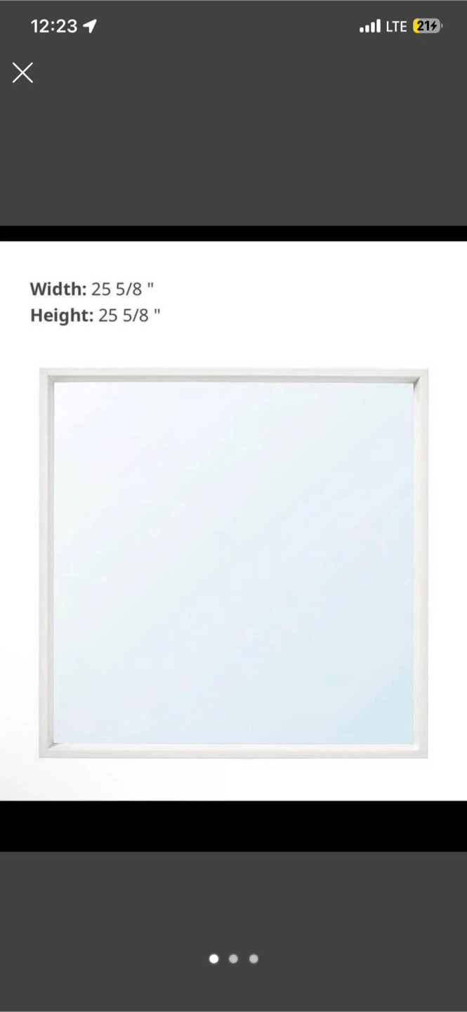 IKEA NISSEDAL White Mirror