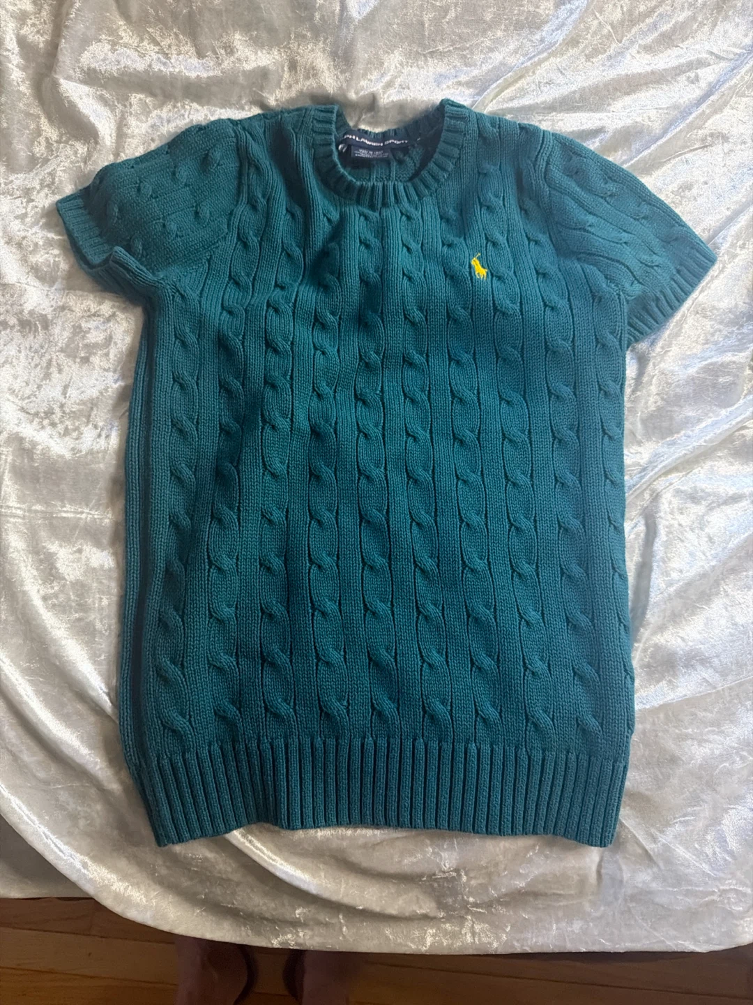 Ralph Lauren Sport Cable Knit Short Sleeve Sweater