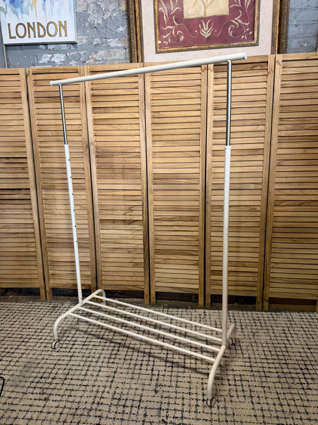 Adjustable Rolling Clothes Rack