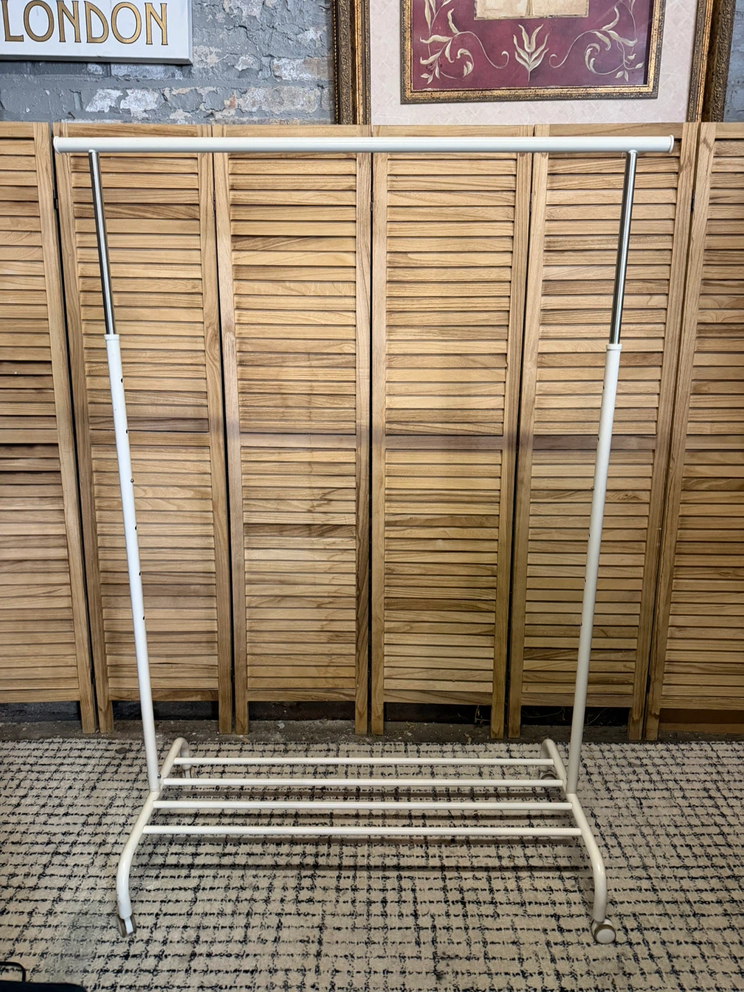 Adjustable Rolling Clothes Rack - photo 2