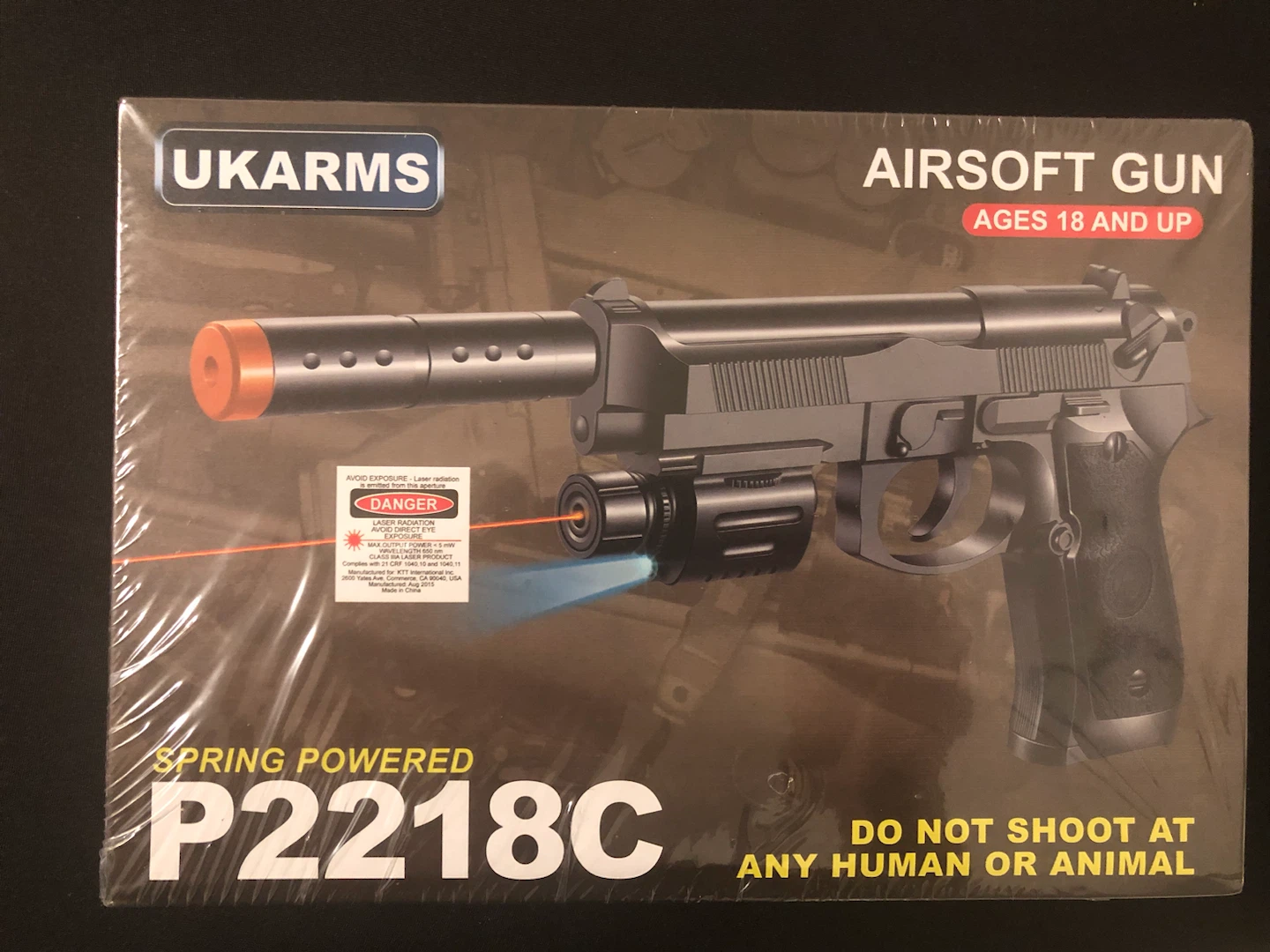 UKARMS P2218C Spring Powered Airsoft Gun