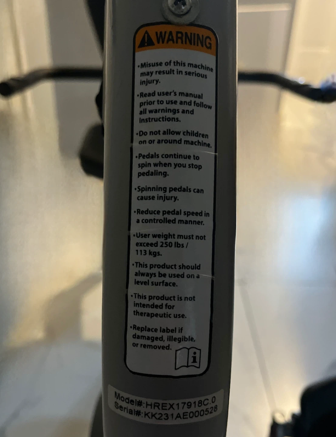HealthRider H22x Recumbent Exercise Bike - photo 4