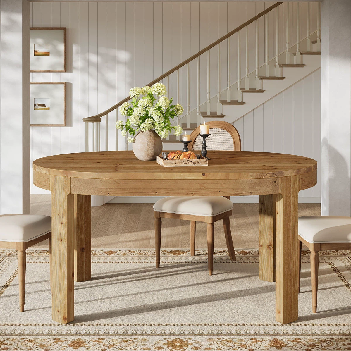 Oval Wood Dining Table - photo 2