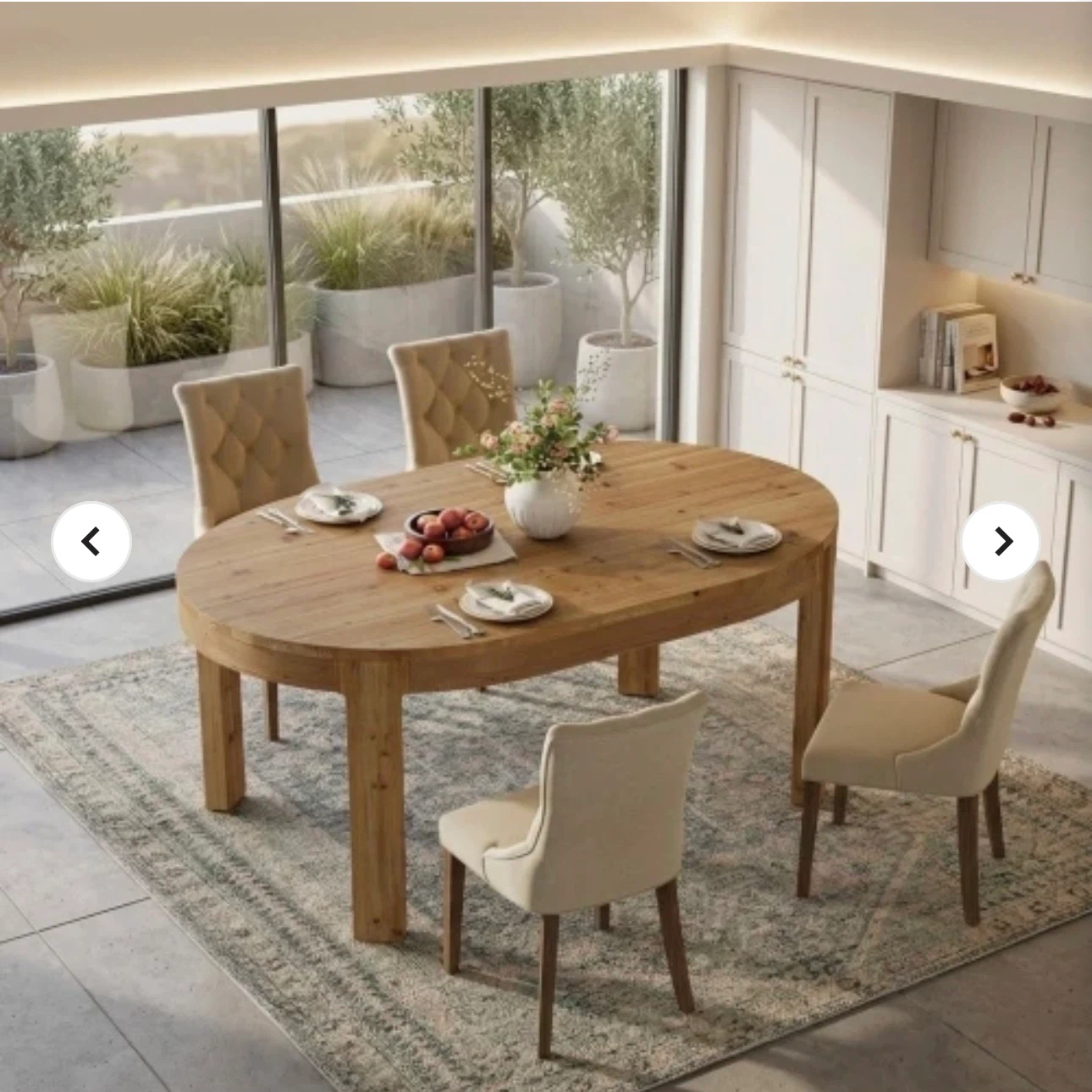 Oval Wood Dining Table - photo 3