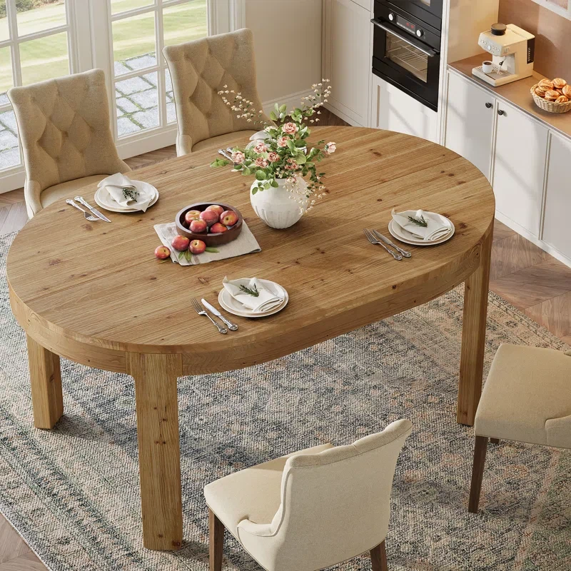 Oval Wood Dining Table - photo 4