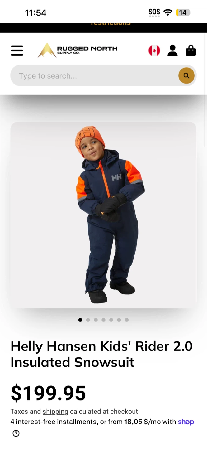 Helly Hansen Kids' Rider 2.0 Insulated Snowsuit