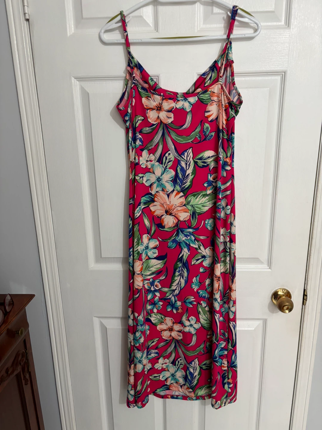 Floral Print Cowl Neck Maxi Dress