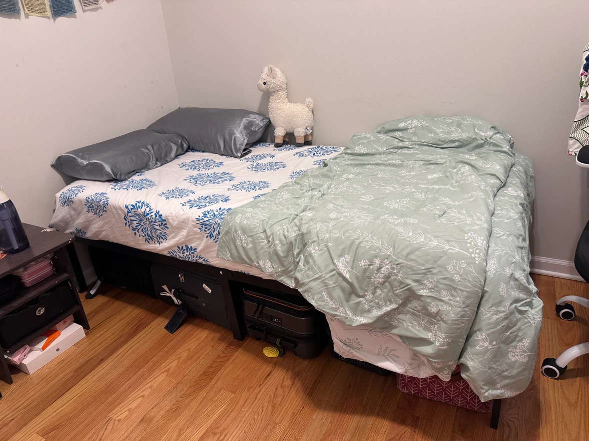 Black Metal Bed Frame - photo 2