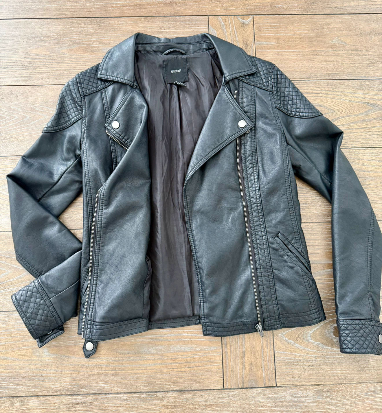 Forever 21 Faux Leather Biker Jacket - photo 3
