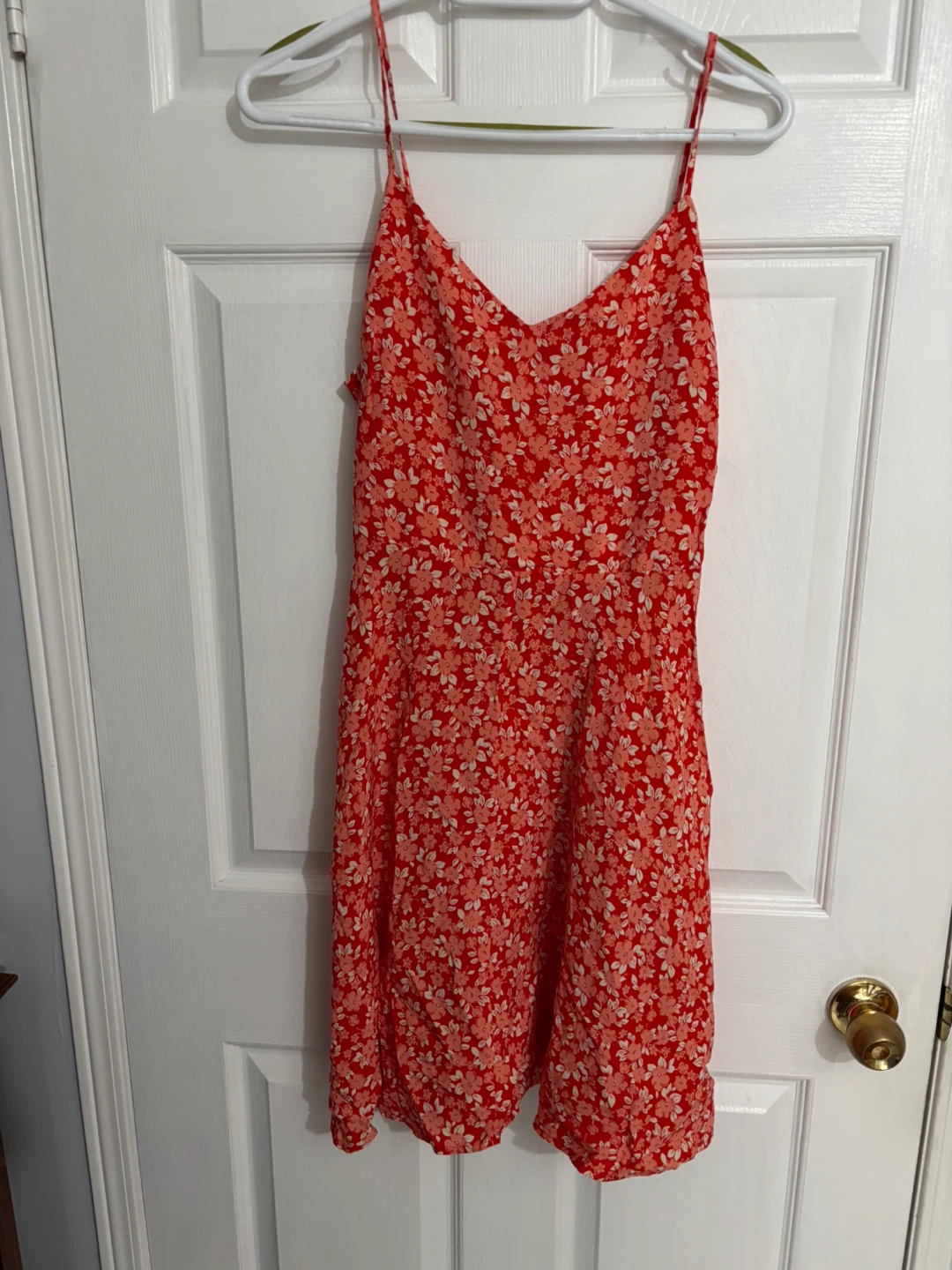 Red Floral Summer Dress