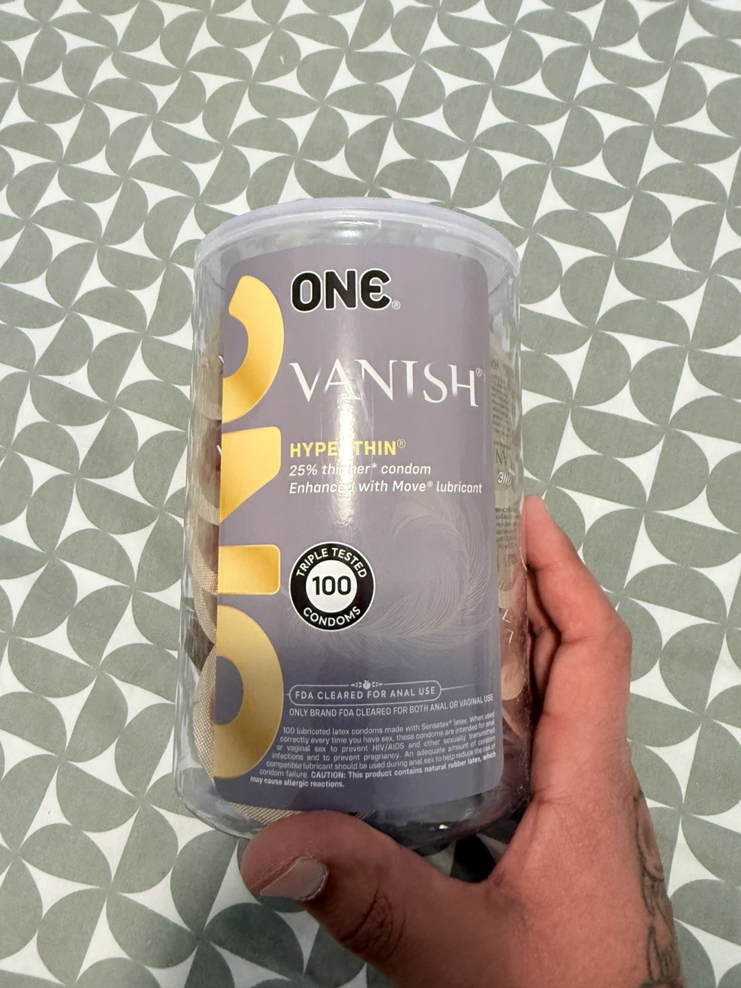 ONE Vanish Hypethin Condoms 100 Pack
