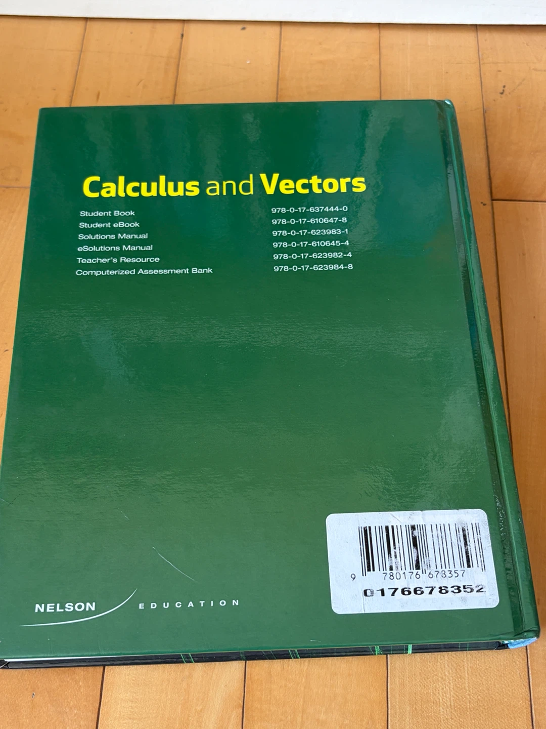Nelson Calculus and Vectors Textbook - photo 4