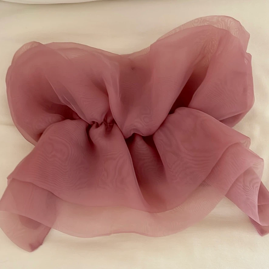 Zara Pink Strapless Ruffle Top