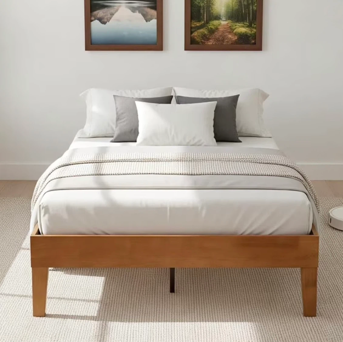 Solid Wood Bed Frame (Full Size + Fully Assembled)