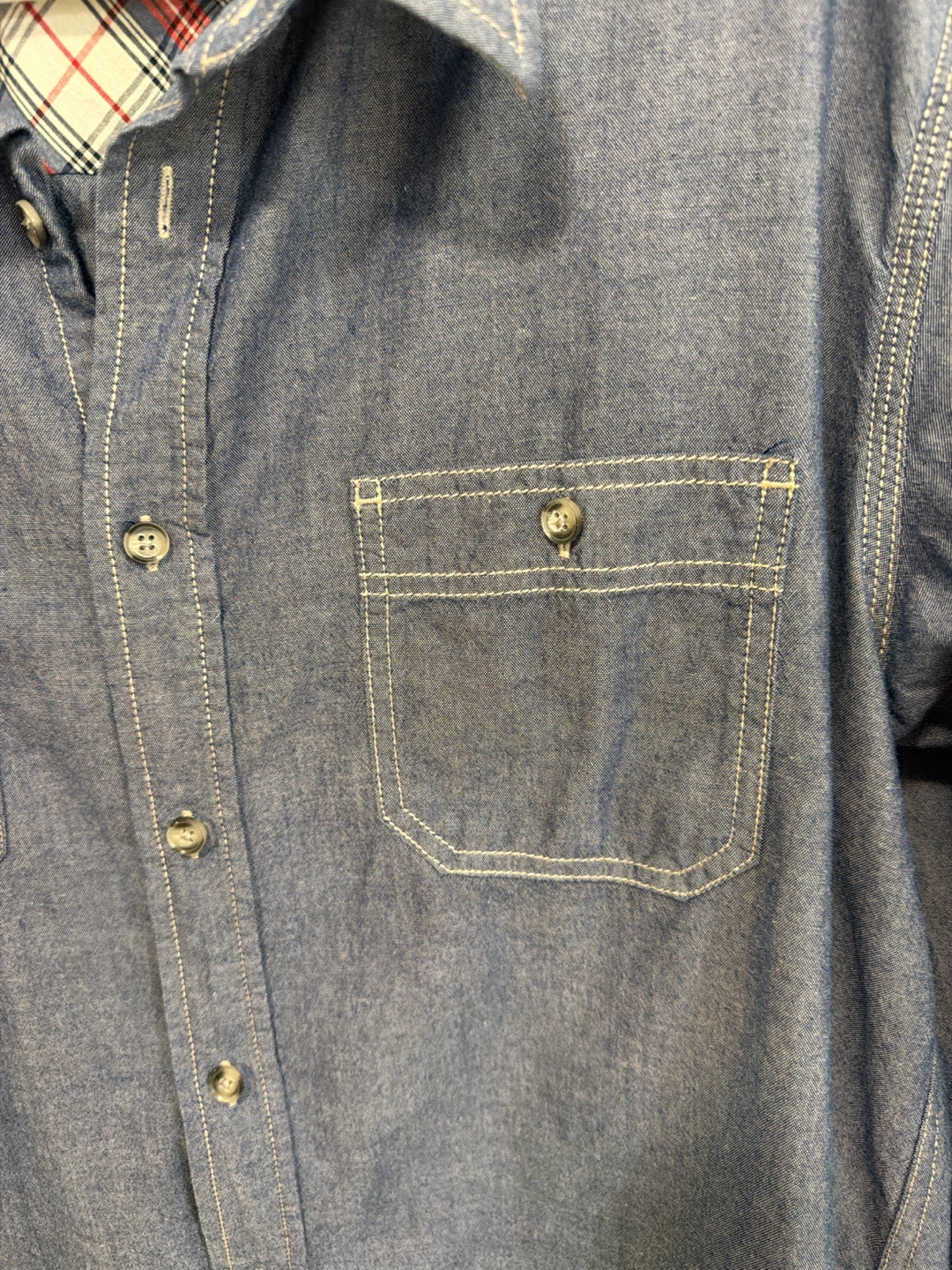Weatherproof Vintage Chambray Button-Down Shirt - photo 3