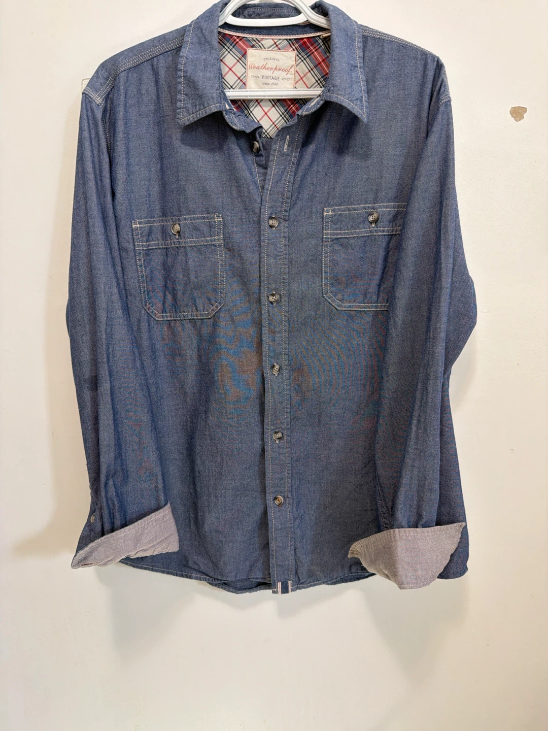 Weatherproof Vintage Chambray Button-Down Shirt - photo 4