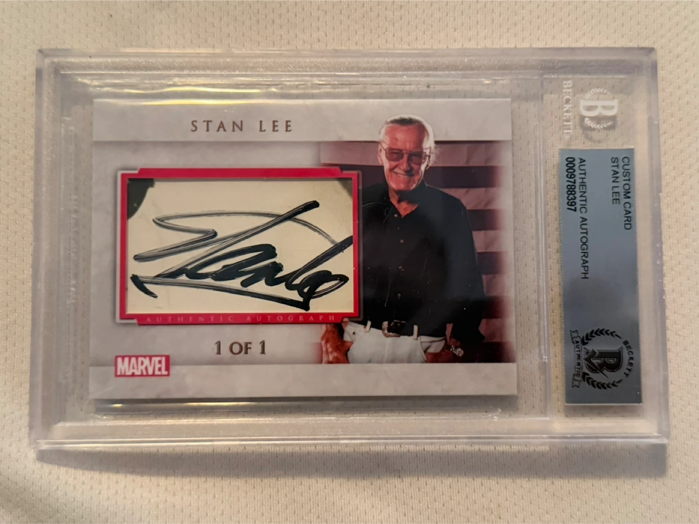 Stan Lee 1 of 1 Custom Autograph Trading Card