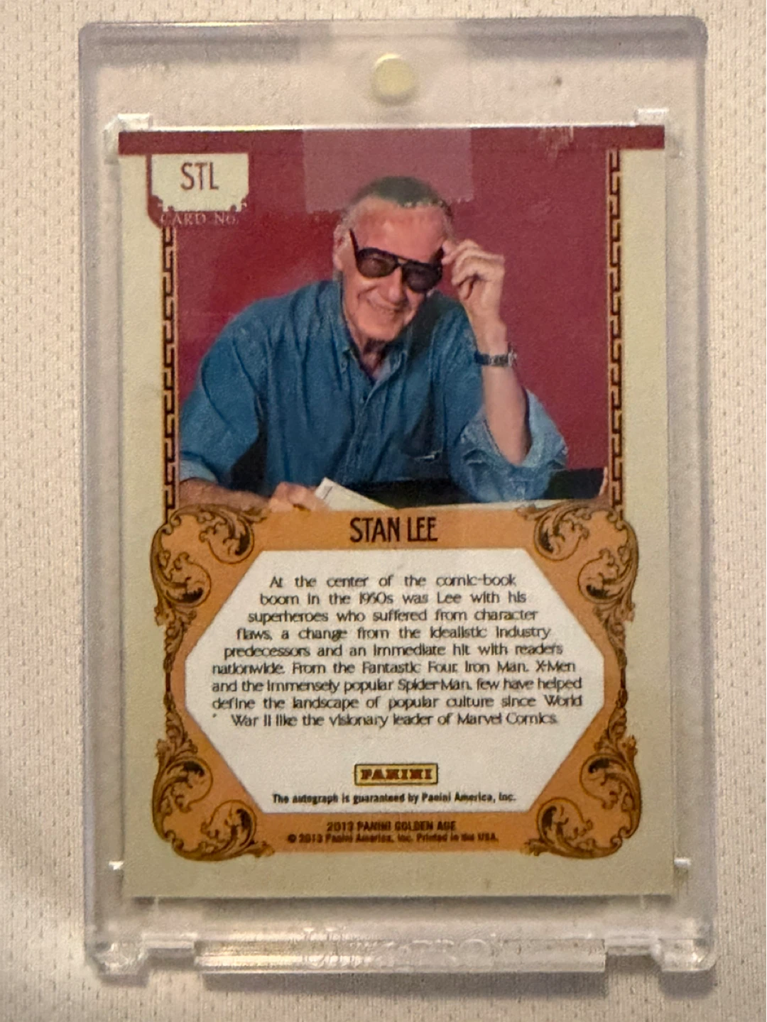 2013 Panini Golden Age Stan Lee Autograph Card - photo 2