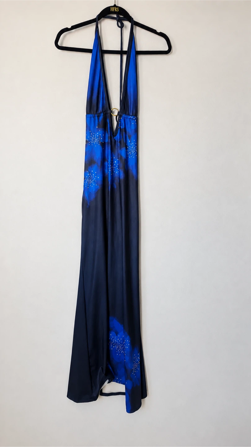 Blue Halter Maxi Dress - photo 3