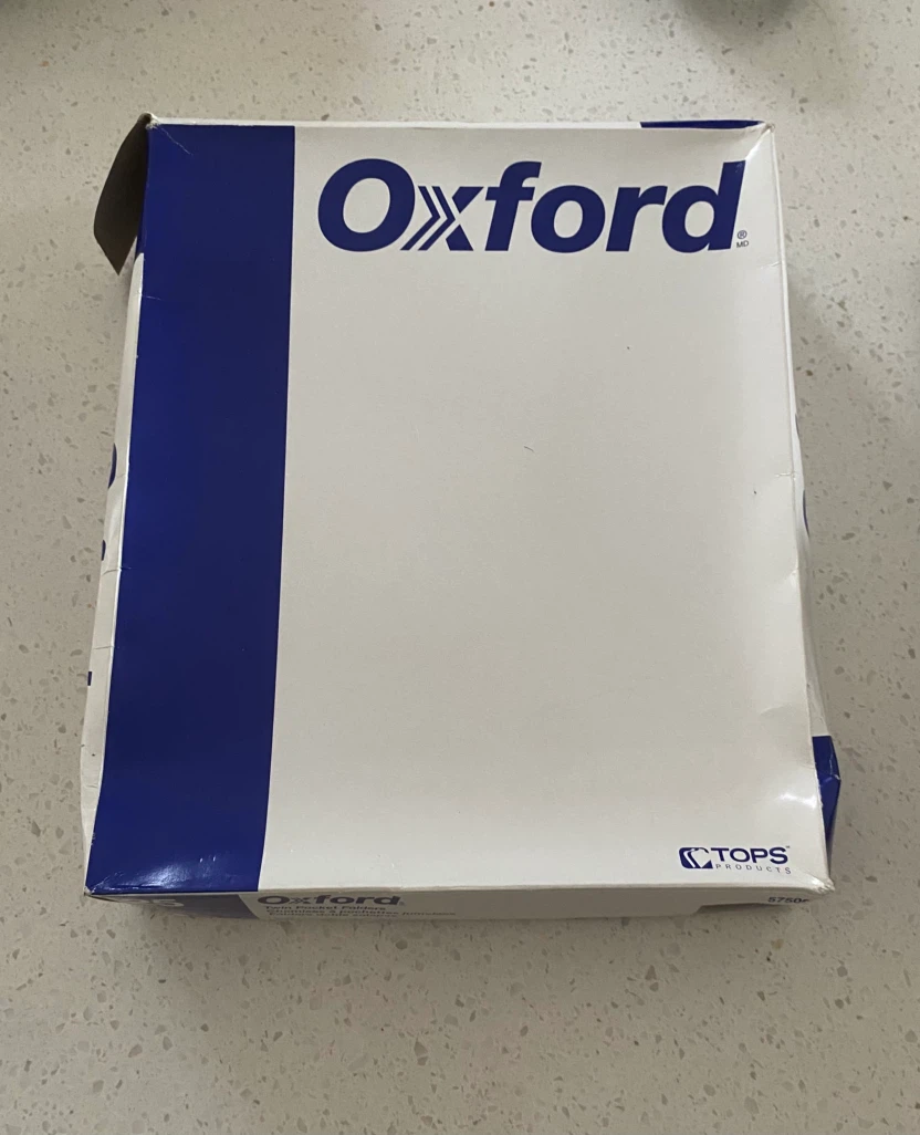 Oxford Twin Pocket Folders - 25 Black Folders - photo 2