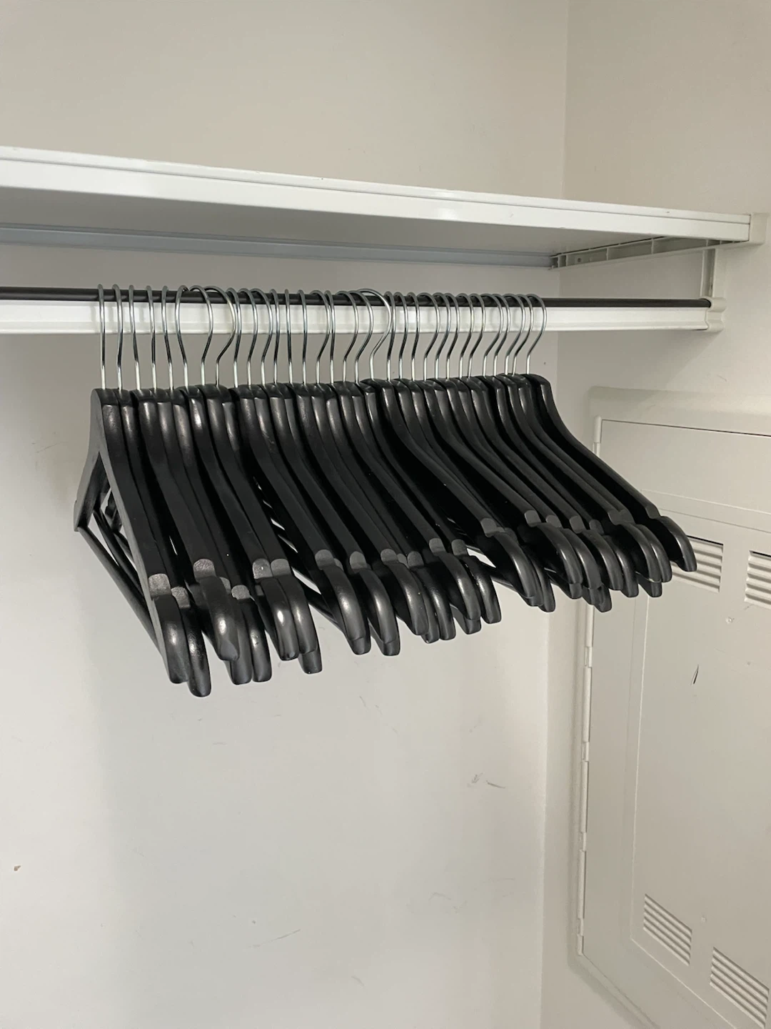 Black Wooden Clothing Hangers