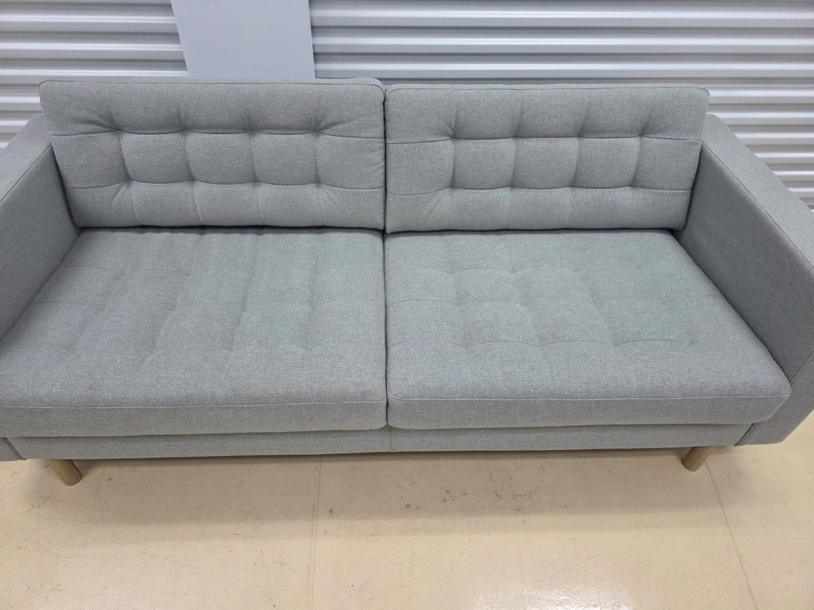 Ikea Mid-Century Modern Light Grey Sofa