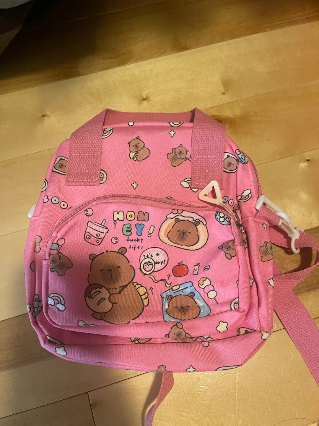 Pink Bear Pattern Mini Backpack