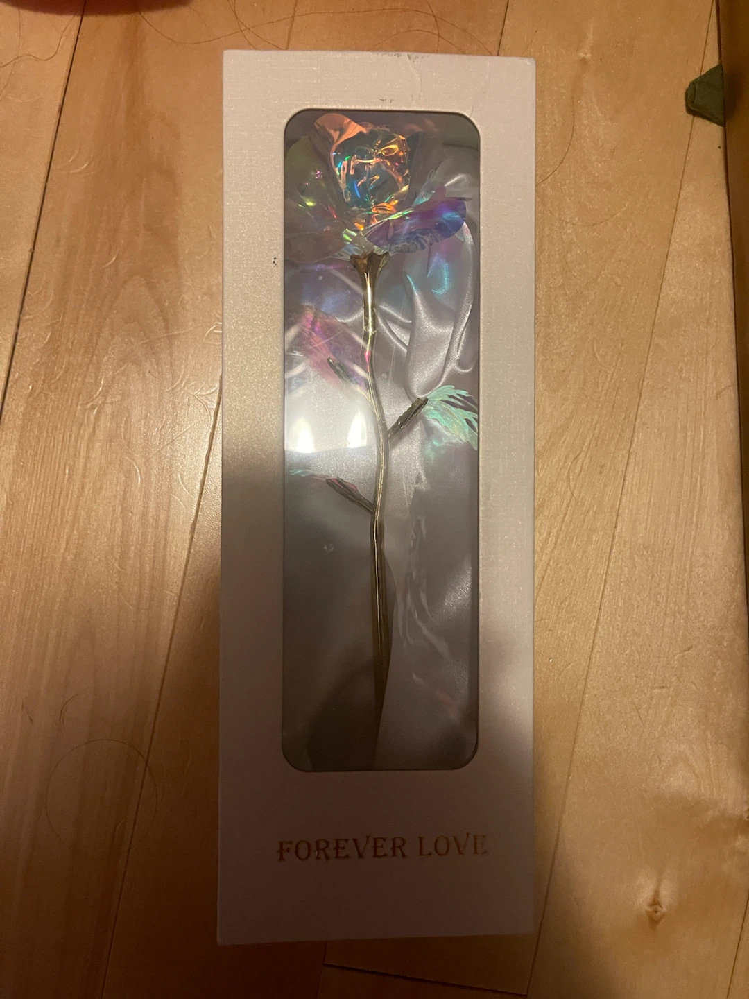 Forever Love Iridescent Decorative Rose