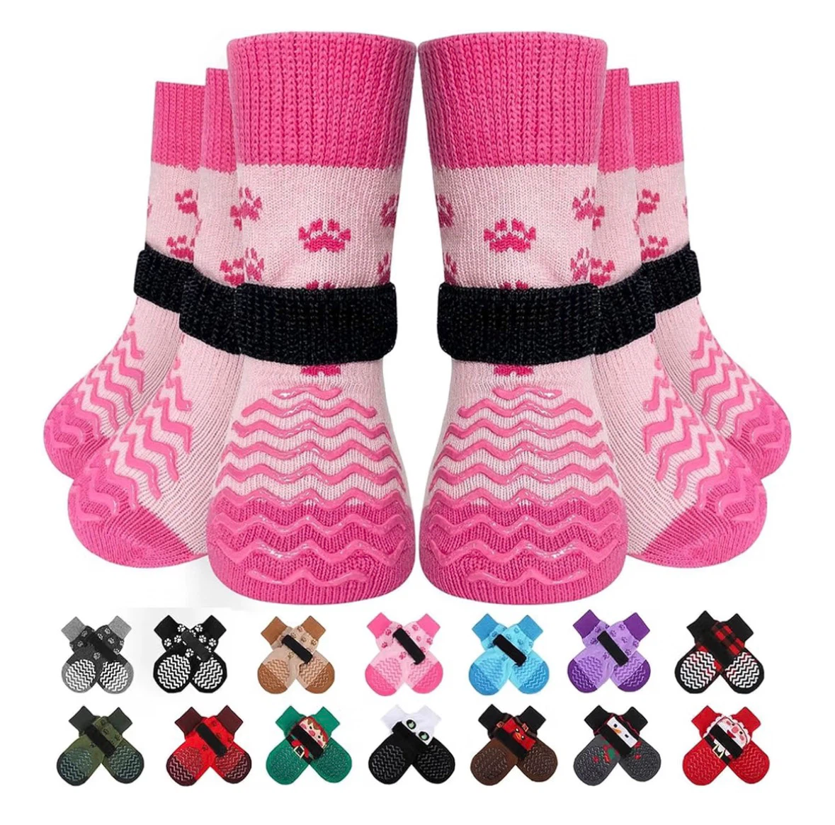 EXPAWLORER Dog Socks Paw Protectors Size S
