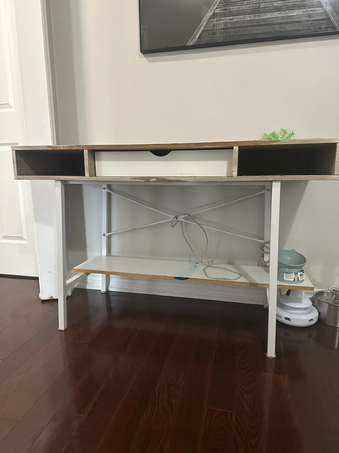 Wood-look Desk with Drawer
