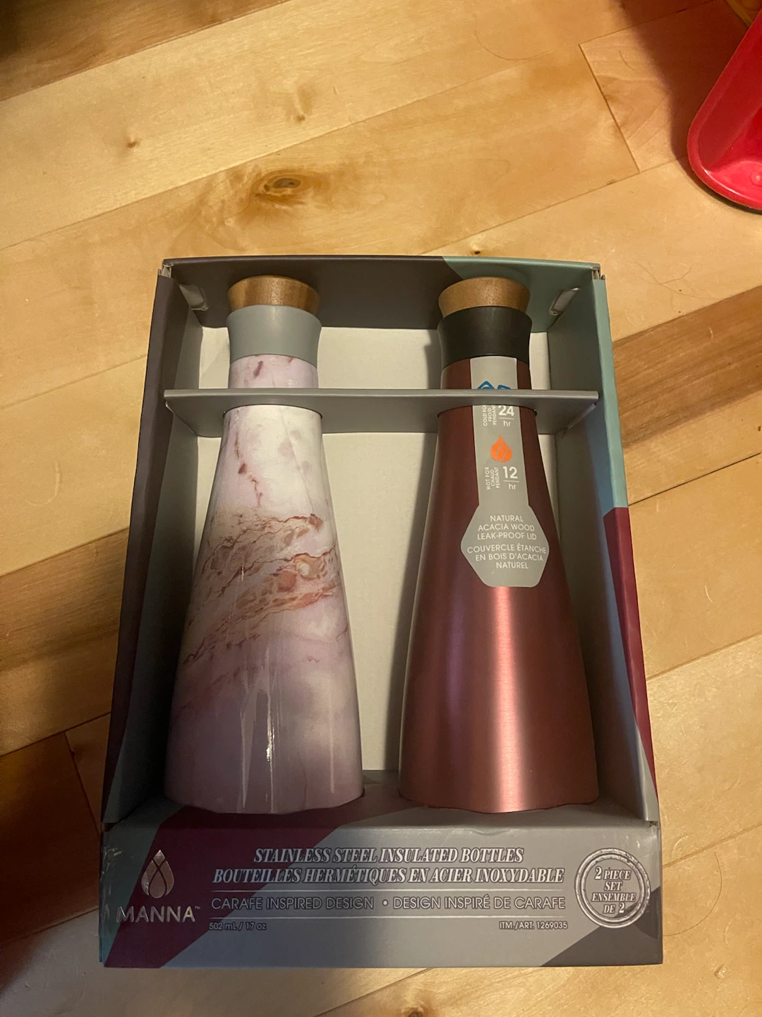 Manna Stainless Steel Insulated Bottles 2-Piece Set - photo 2