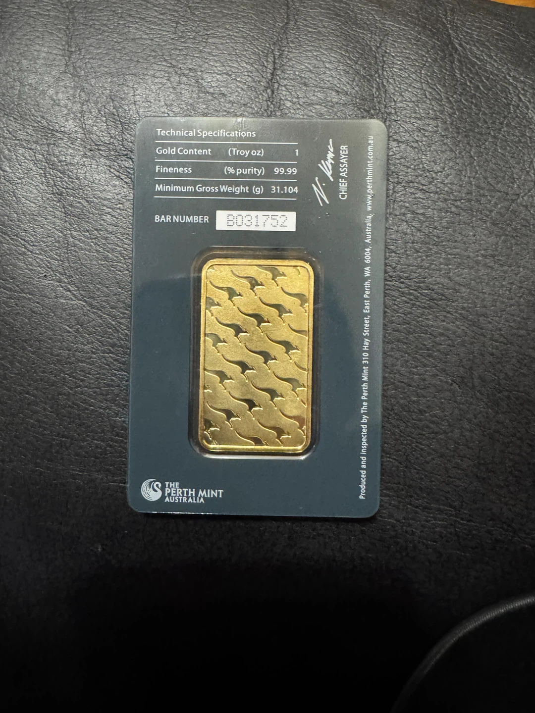 Perth Mint 1 Ounce Pure Gold Bar - photo 2