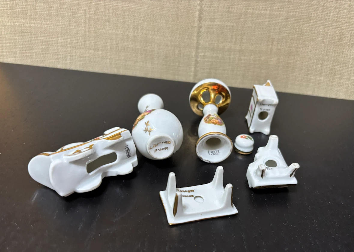 Set of 6 Limoges Porcelain Miniatures - photo 3