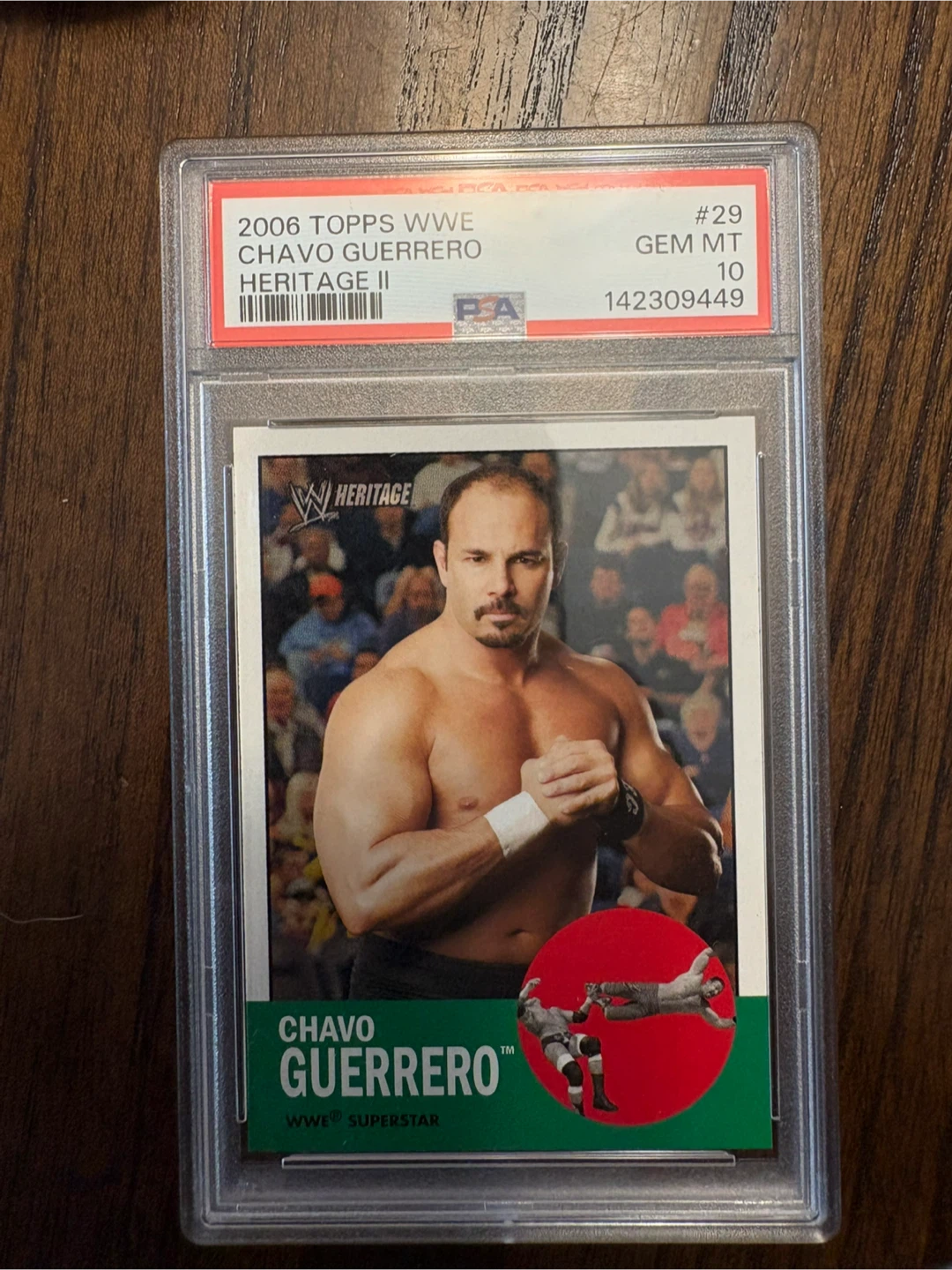 2006 Topps WWE Chavo Guerrero Heritage II PSA 10