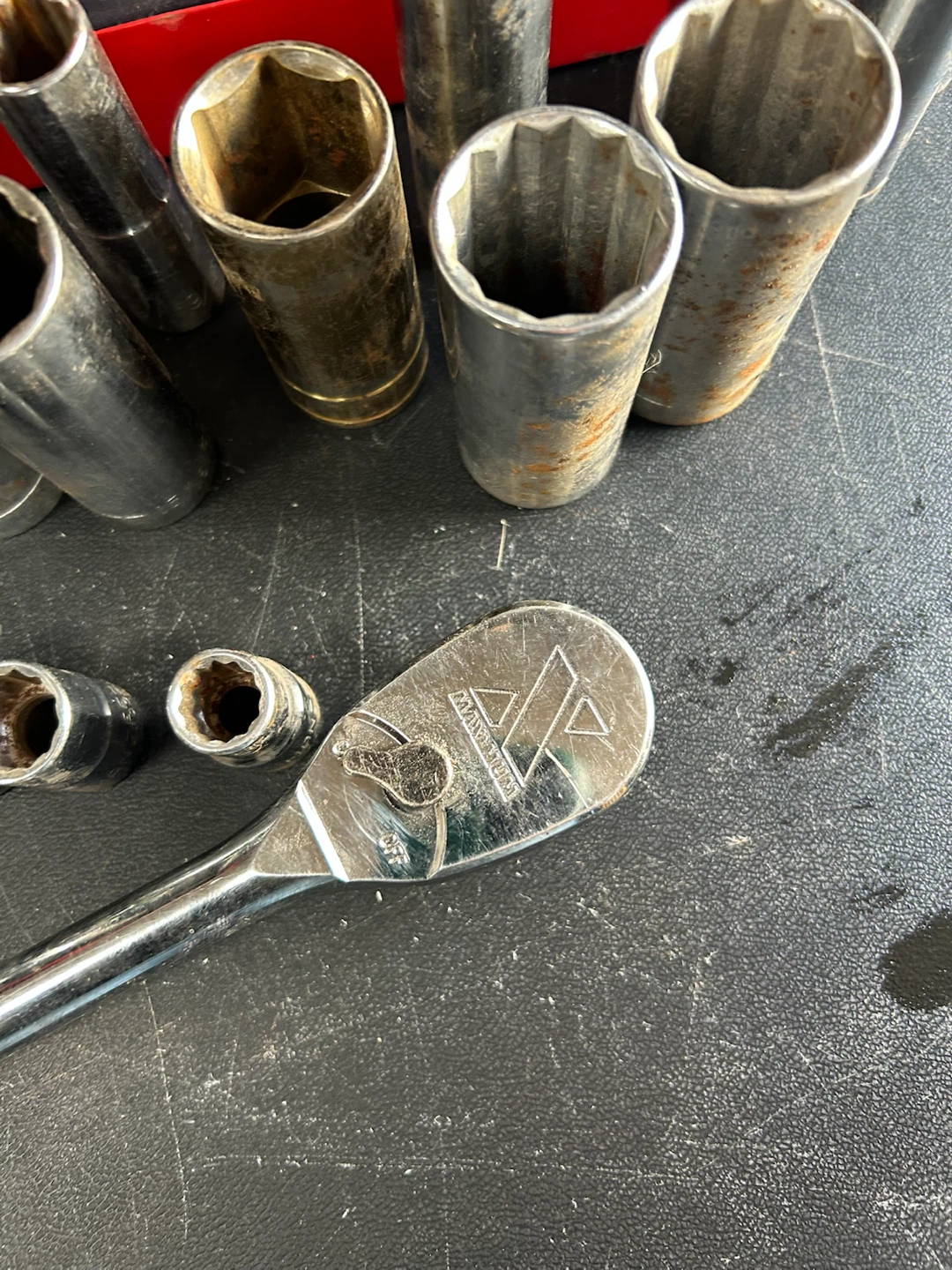 Assortment of 1/2”drive sockets with ratchet - photo 2
