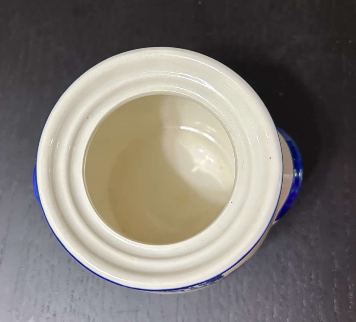 Vintage Porcelain Delft Jar for Marne's Mustard - photo 3