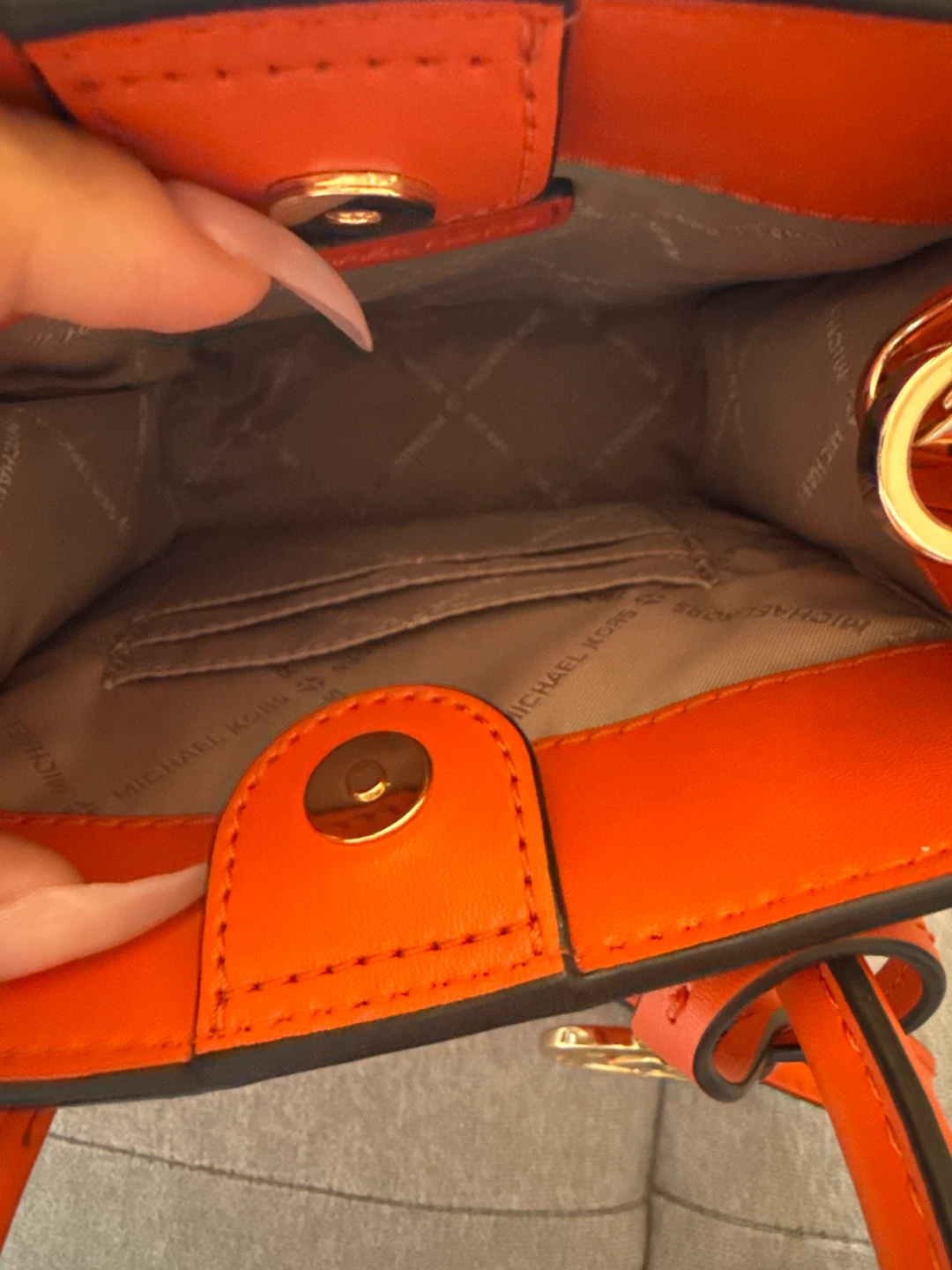 Michael Kors Orange Mini Crossbody Bag - photo 2
