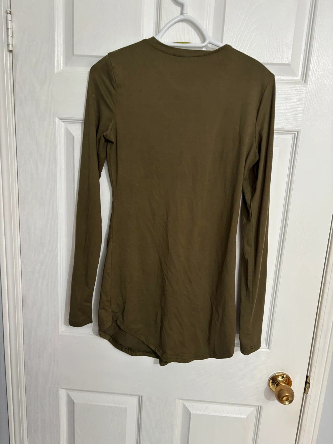 Olive Green Long Sleeve Top - photo 2