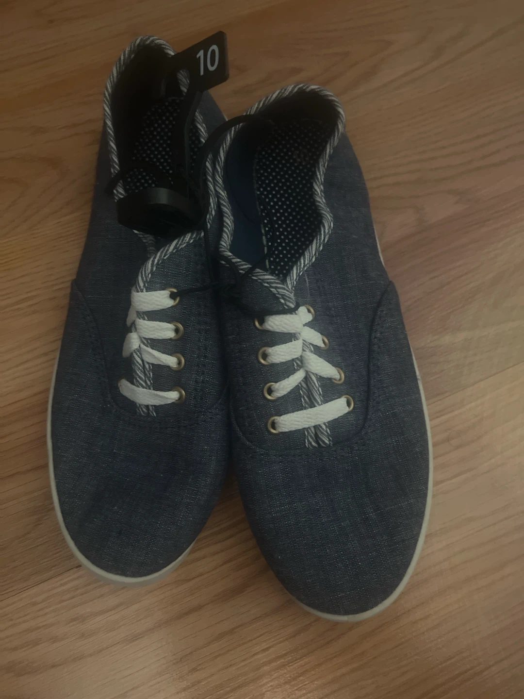 Time and Tru Blue Denim Sneakers