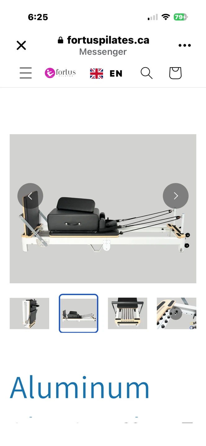 Fortus foldable Pilates reformer - photo 2