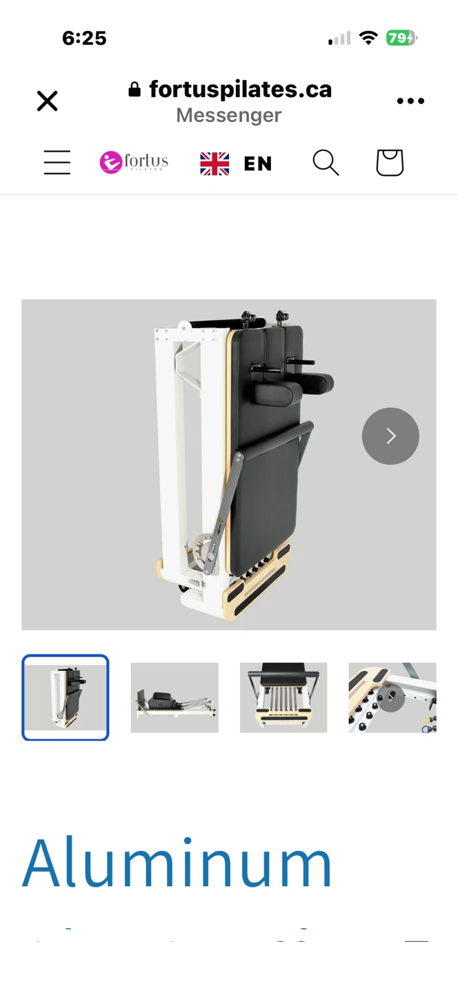Fortus foldable Pilates reformer - photo 3