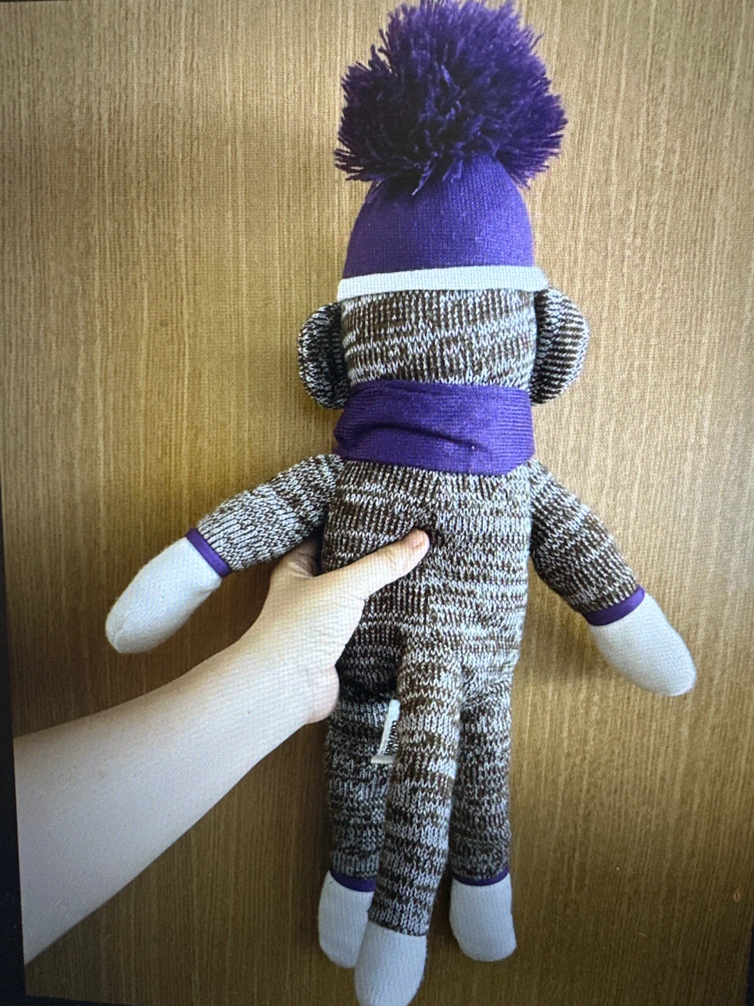 Knitted Sock Monkey Plush - photo 2