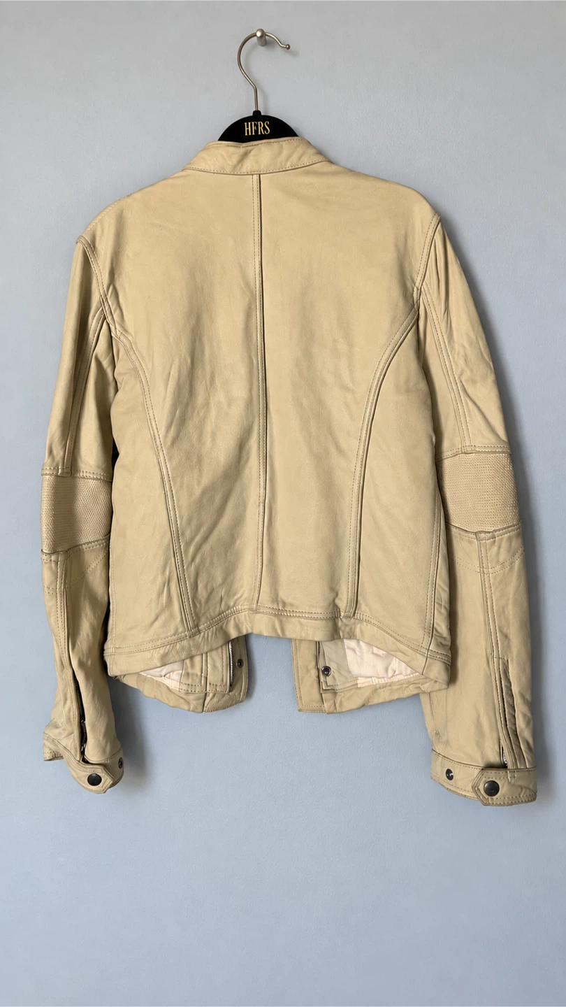 A|X Armani Exchange Beige Leather Jacket - photo 3