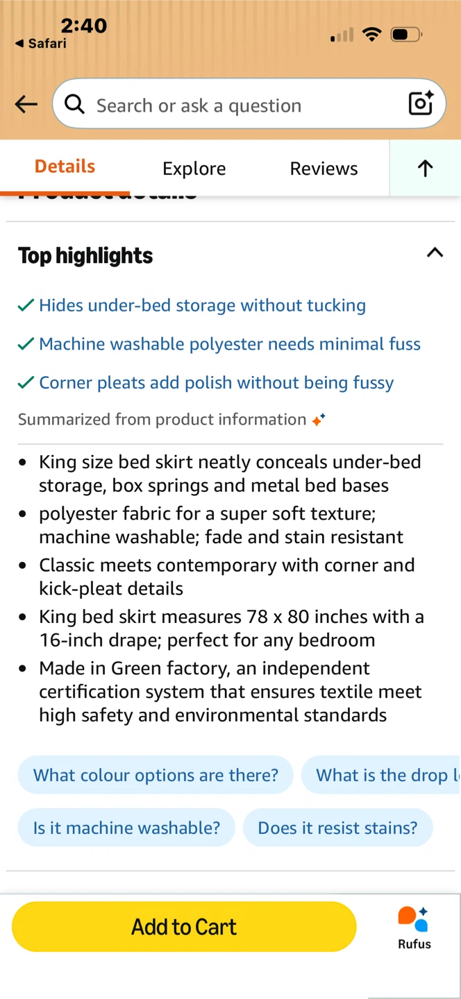 NEW King Size Bedskirt - photo 4