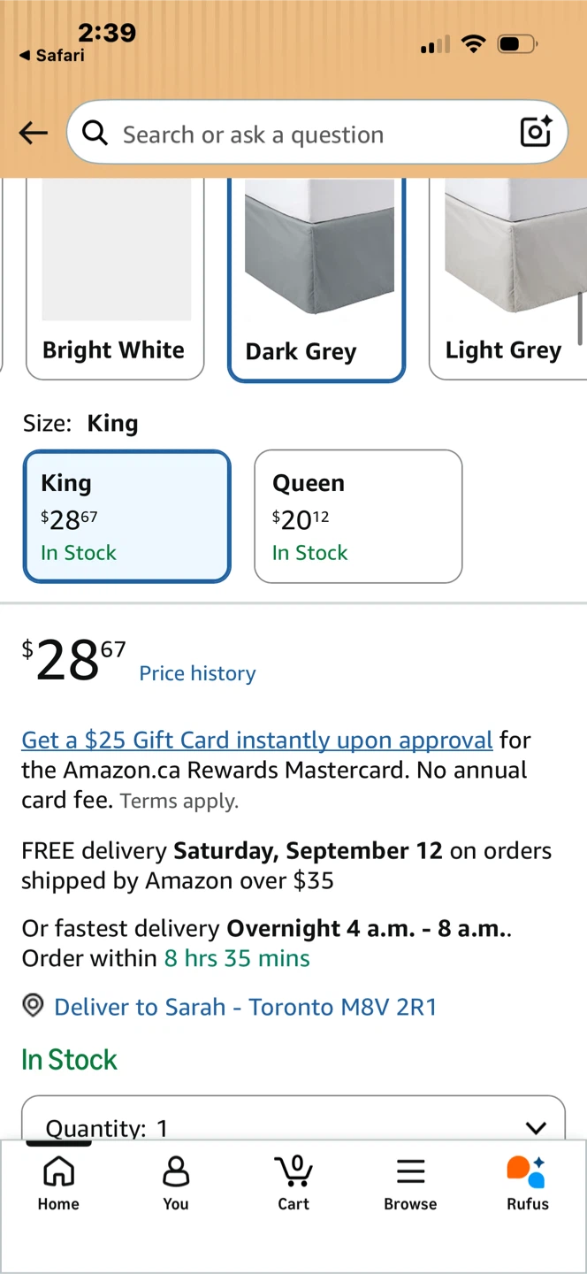 NEW King Size Bedskirt - photo 5