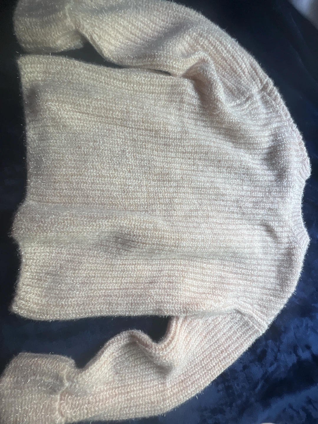 H&M Blush Pink Metallic Knit Sweater - photo 3