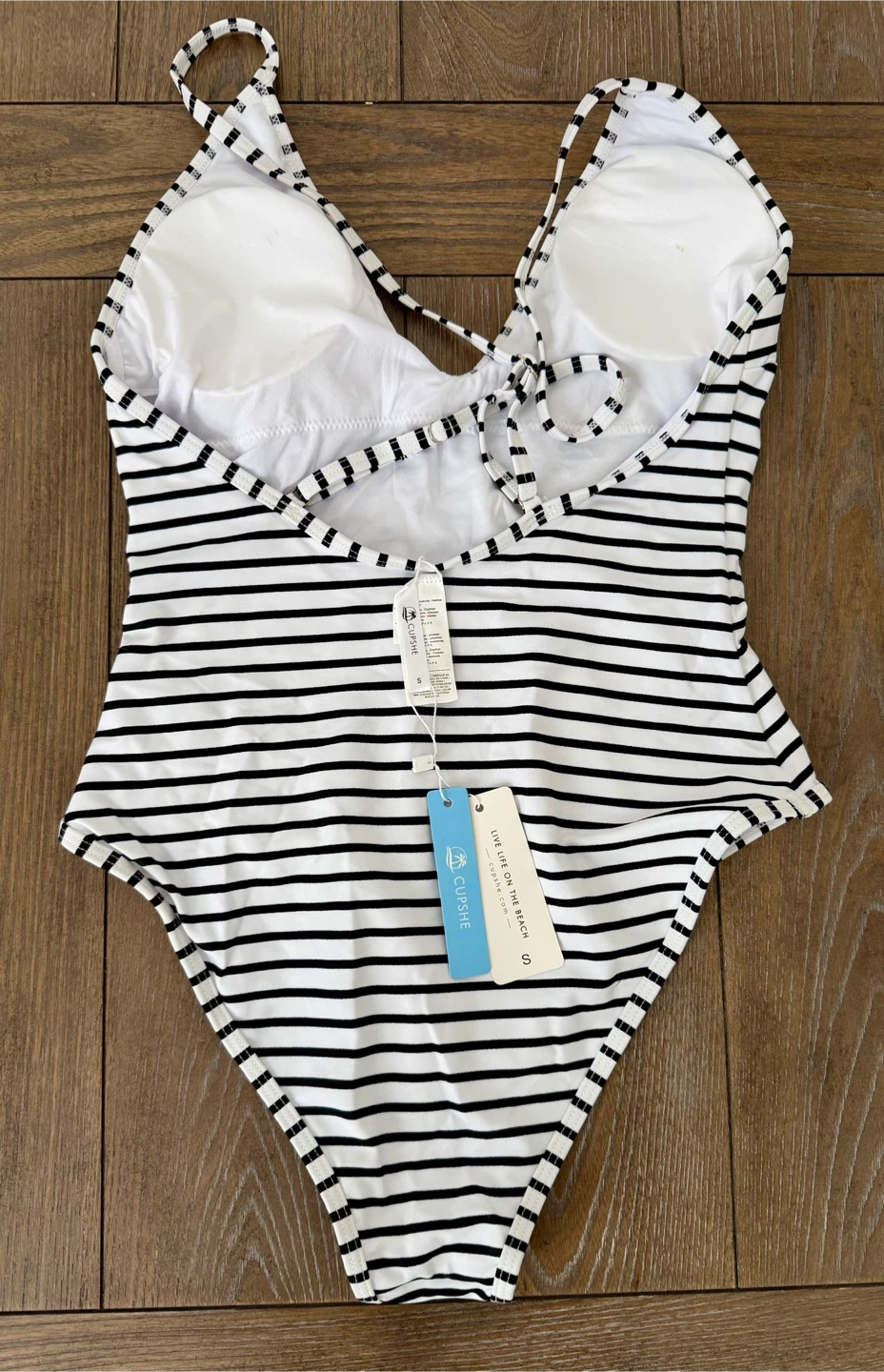 NEW Cupshe Striped One-Piece Swimsuit Size Small - photo 3