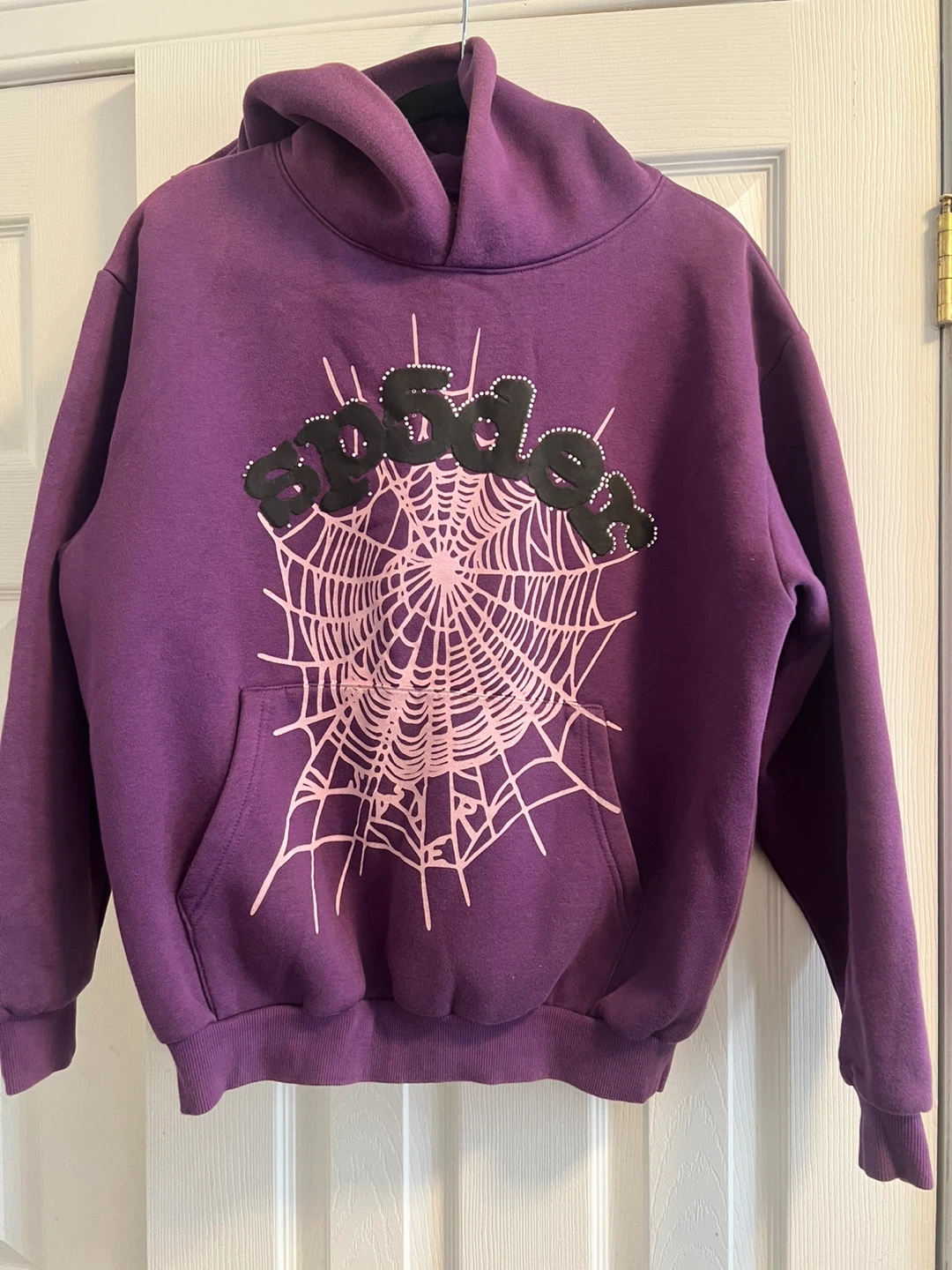 SP5DER Purple Web Hoodie