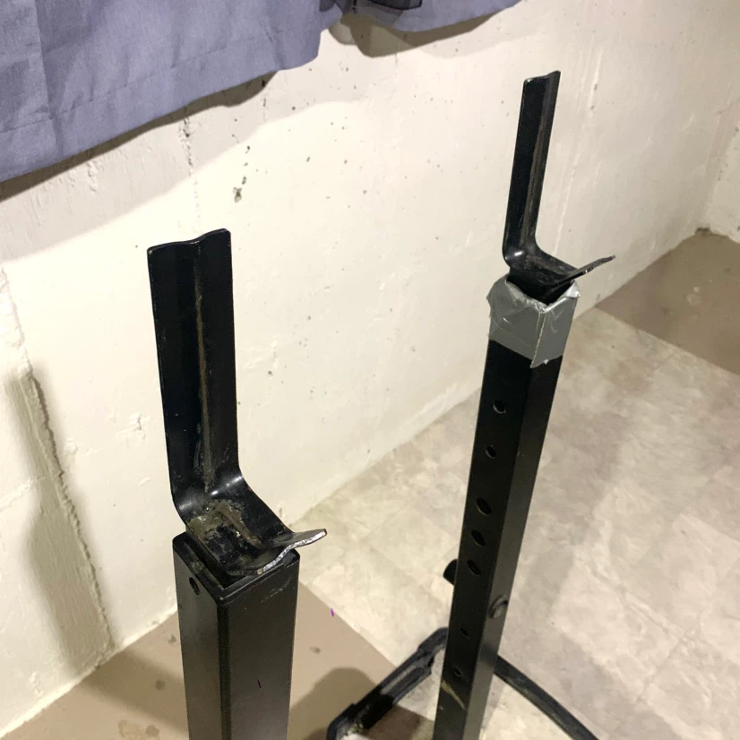 Heavy Duty Squat Stands Barbell Weight Rack Home Gym Exercise - photo 2