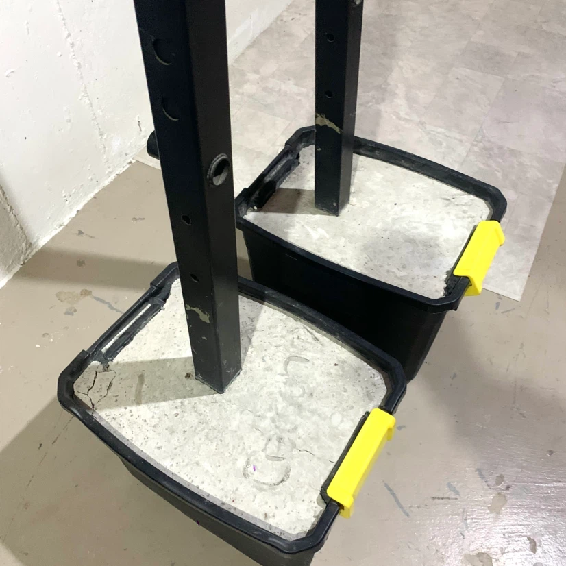 Heavy Duty Squat Stands Barbell Weight Rack Home Gym Exercise - photo 3